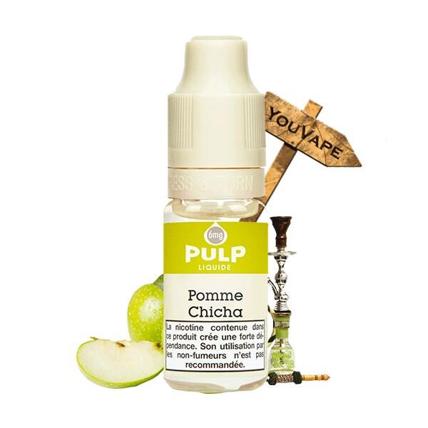 eliquide pomme chicha 10ml par pulp