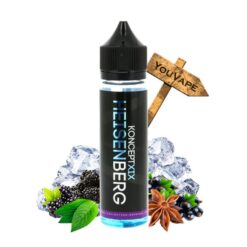 Le e liquide Heisenberg Zhc Koncept XIX est la fameuse recette de Vampire Vape aux fruits rouges mentholé avec un ratio de PG/VG de 20/80.