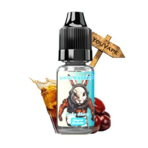 Le e liquide au sel de nicotine Cola Cherry de White Rabbit vous offre le goût du cola cerise des célèbres puffs Tornado Cola Cherry.