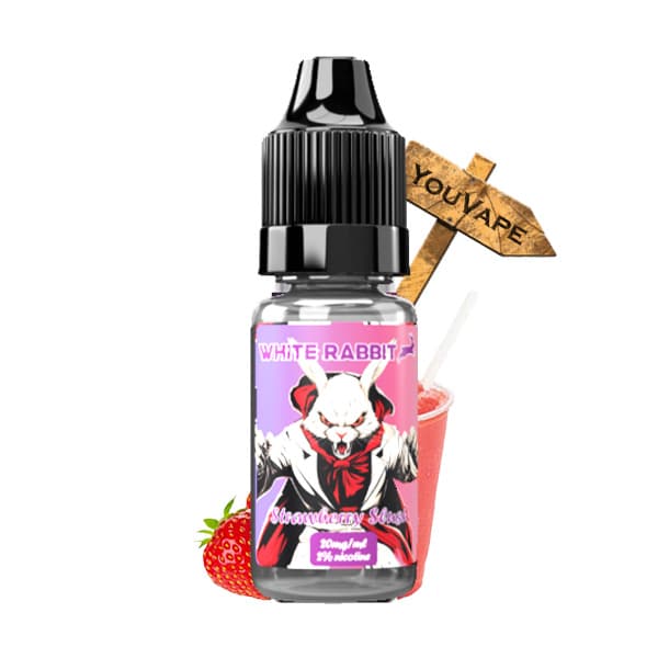 Le e liquide au sel de nicotine Strawberry Slush de White Rabbit vous offre le goût du sublime granité à la fraise bien frais des célèbres puffs Tornado.