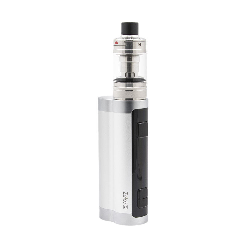 Le kit Zelos X réunit le clearomiseur Nautilus 3²², spécialiste incontesté de l'inhalation indirecte, ou directe restreinte, et la box Zelos X qui, avec son accu 18650 interchangeable, vous offre sa puissance de 80 watts et ses modes complets : Watts, Volts, Température. En acier et en aluminium anodisé, le kit est à la fois robuste, léger, et confortable.