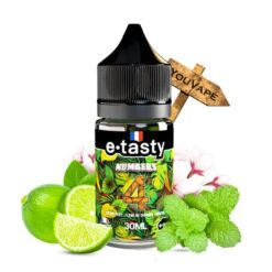 L'arôme concentré Numbers 4 30ml de Etasty vous offre une limonade pétillante, parfumée de fleurs de Cerisier, de Citron vert et de Menthe.