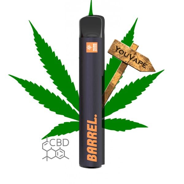 Le Barrel 1000 Kush de Marie Jeanne double votre plaisir avec son CBD bien concentré (100mg/ml) avec une saveur naturel et réel de chanvre.