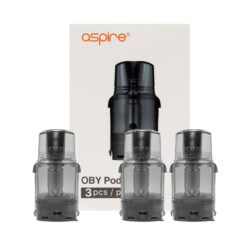 Lot de 3 cartouches de remplacement pour le pod Oby de Aspire, équipées d'une résistance interne en mesh de 1.20 ohm