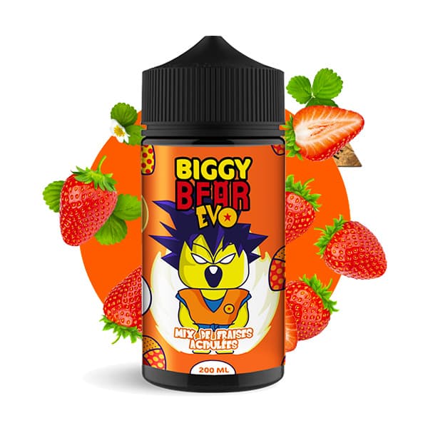 Le e liquide Mix de Fraises Acidulées 200ml de Biggy Bear est un mélange captivant de fraises fraîches et acidulées qui vous transportera dans une aventure gustative intense, digne des épopées les plus légendaires.