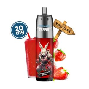 La Puff Tornado 15000 Strawberry Slush 20mg est une puff rechargeable longue durée, avec 20ml de eliquide à la saveur de granité à la fraise bien frais.