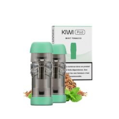 La Cartouche Kiwi Mint Tobacco vous permet de profiter d'un délicieux goût de tabac blond mentholé, en la glissant tout simplement dans votre pod Kiwi.