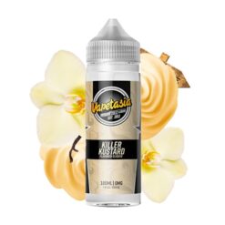 Le e liquide Killer Kustard de Vapetasia est une délicieuse crème vanille custard, aussi onctueuse que sucrée. À vapoter sans modération.