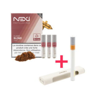 Le Pack Nexi One + 3 recharges vous permet de vapoter, avec la plus légère et la plus naturelle des cigarettes électroniques, pour un tarif serré.