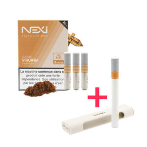 Le Pack Nexi One + 3 recharges vous permet de vapoter, avec la plus légère et la plus naturelle des cigarettes électroniques, pour un tarif serré.