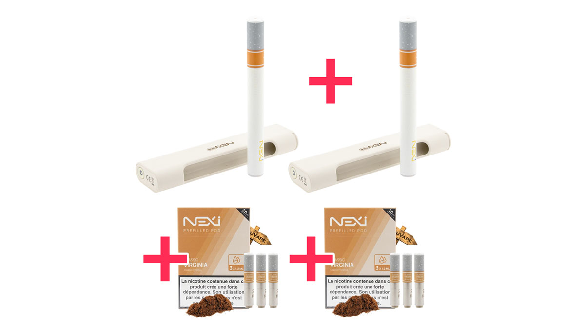 Contenu du coffret du pack Nexi One Duo 20mg