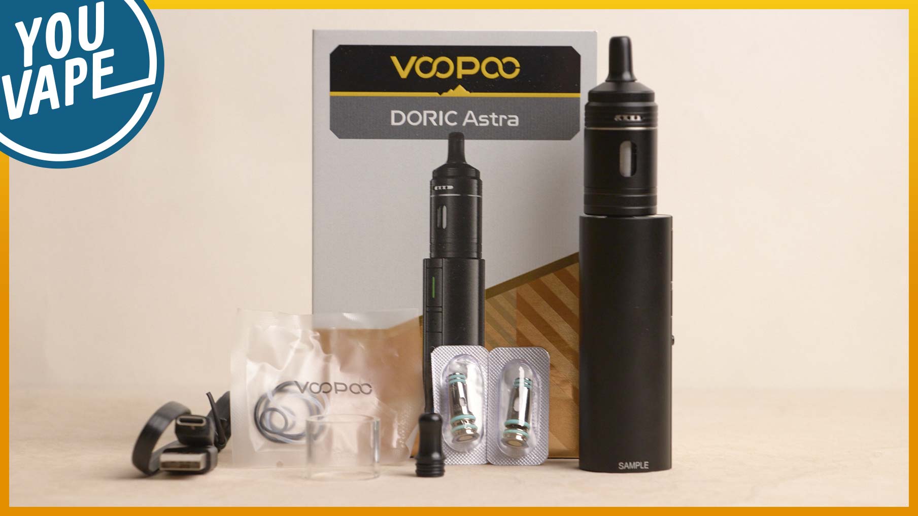 Contenu du coffret du Kut Doric Astra de Voopoo