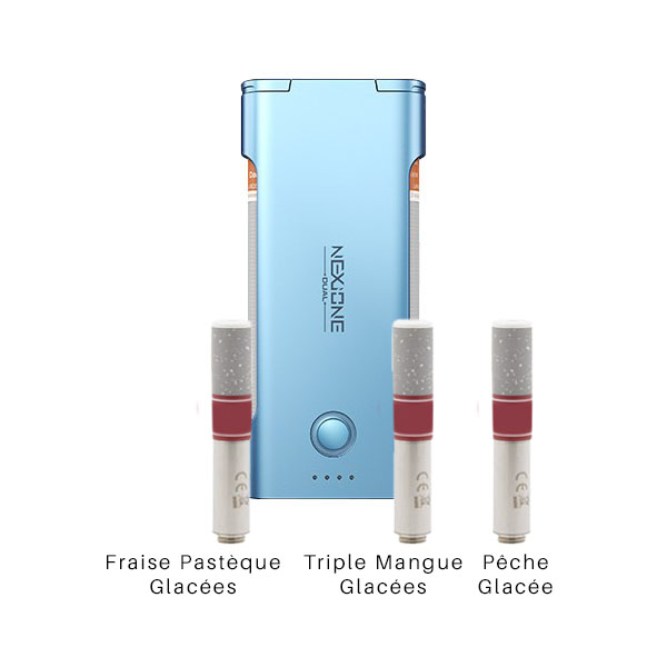 Le Pack Nexi One Dual vous propose 2 mini-cigarettes Nexi, un power bank puissant, et trois cartouches Nexi One à la saveur de votre choix.