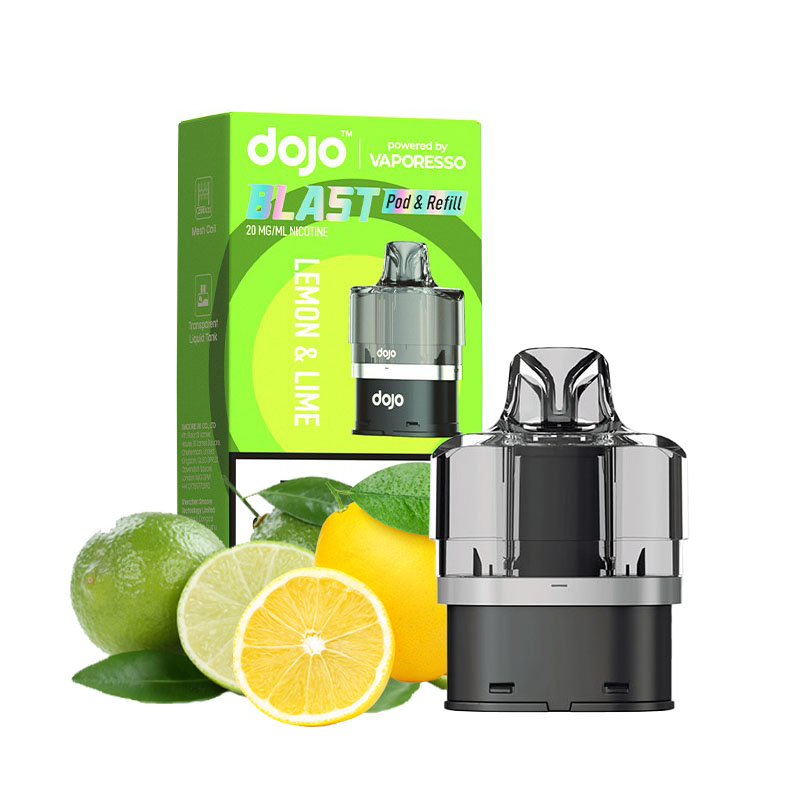 La Cartouche Dojo Blast de Vaporesso vous offre 2ml de liquide à 20mg/ml de sel de nicotine, et un réservoir de 10ml remplissable.