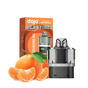 La Cartouche Dojo Blast de Vaporesso vous offre 2ml de liquide à 20mg/ml de sel de nicotine, et un réservoir de 10ml remplissable.