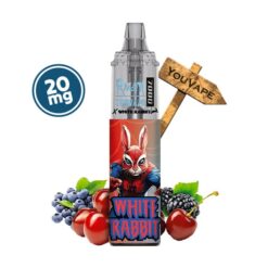 La Puff Tornado Blue Razz Cherry est une puff rechargeable longue durée, qui contient une réserve de 10ml de goût fruité de cerise et de framboise bleue.