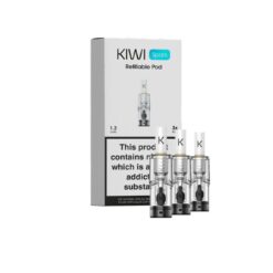 Pack de 3 cartouches et de 3 filtres pour le Pod Spark Kiwi de Kiwi Vapor. Équipées d'une résistance intégrée, elles peuvent contenir 2ml de eliquide.