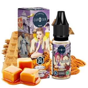 Le e-liquide Lille Etait une Fois Sel de Nicotine de la marque Curieux est une pure gourmandise avec sa saveur de gaufre croustillante recouverte de caramel fondant et de noix de pécan.