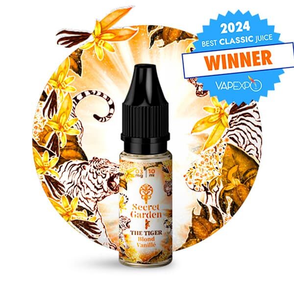 Le e liquide The Tiger 10ml par Secret Garden est une saveur de tabac blond vanillé pour les connaisseurs les plus exigeants.