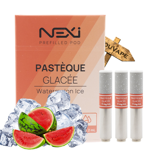 Saveur pastèque glacée 0mg en pack de 3 cartouches pour la Nexi One de Aspire