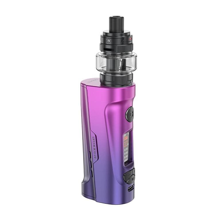 Antifuite et savoureux, le Kit Boxxer de Aspire vous offre une vapeur modérée pour vapoter longtemps (accu 18650) et sereinement.