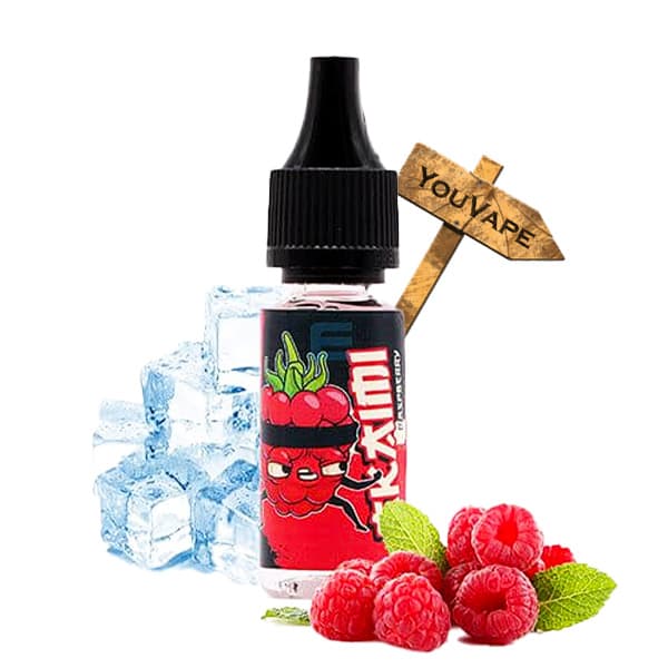 L'arôme concentré Akaimi, de la gamme Kung Fruits, par Cloud Vapor développe des arômes fruités de framboise avec une pointe mentholée.