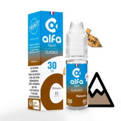 Le e liquide Malawia fabriqué par Alfaliquid est une saveur de tabac brun incontournable.