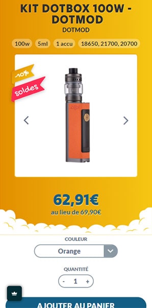 Fiche produit YouVape