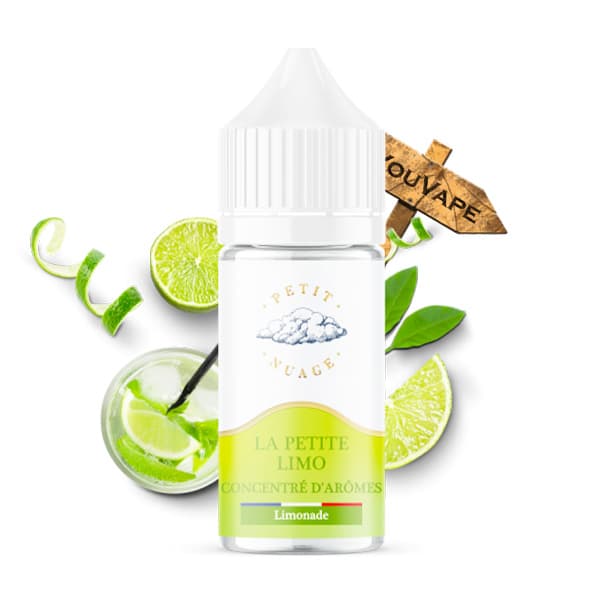 L'arôme concentré La Petite Limo 30ml de la marque Petit Nuage est une saveur de limonade à l'ancienne qui ravivera vos souvenirs d'enfance.