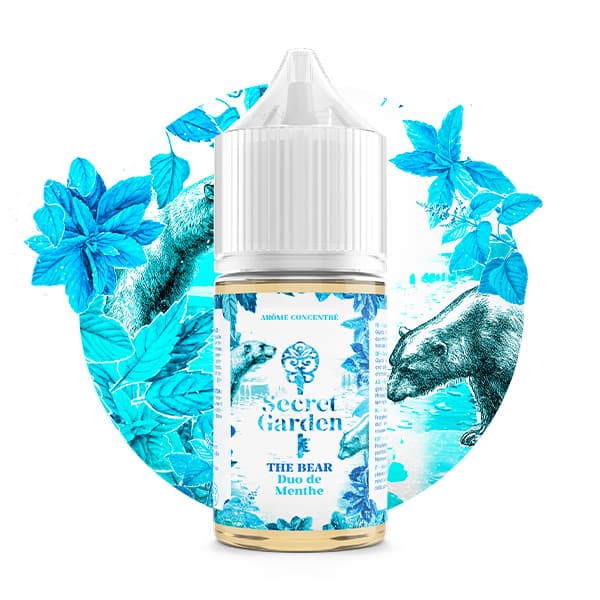 L'arôme concentré The Bear 30ml de la marque Secret Garden est un mélange de menthes ultra-fraîches pour une expérience glaciale incomparable.