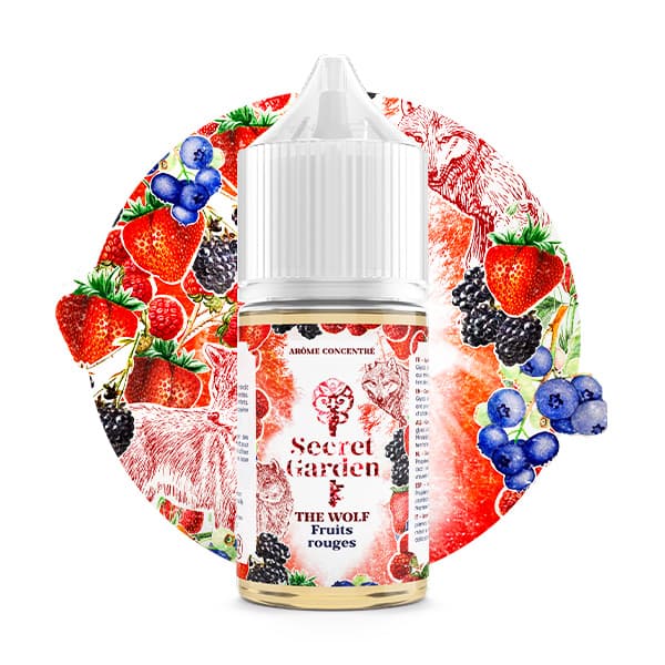 L'arôme concentré The Wolf 30ml de la marque Secret Garden est un délice de fruits rouges sur son lit de glaçon pour une vape d’une fraîche et fruitée.