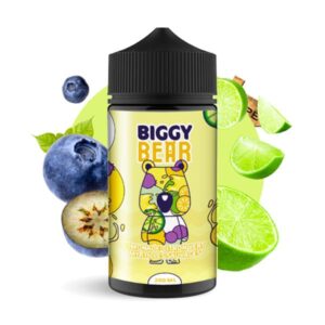 Le e-liquide Limonade Citron Vert Myrtilles Sauvages 200ml de Biggy Bear est une saveur de boisson pétillante associant la vivacité du citron vert à la douceur de la myrtille sauvage.