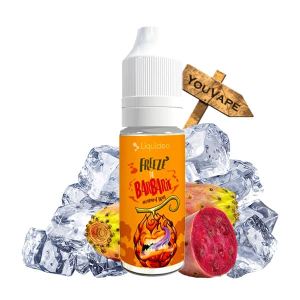 Le e liquide Freeze de Barbarie de Liquideo est une saveur exotique et ultra-fraîche de figue de barbarie avec un ratio PG/VG de 50/50.