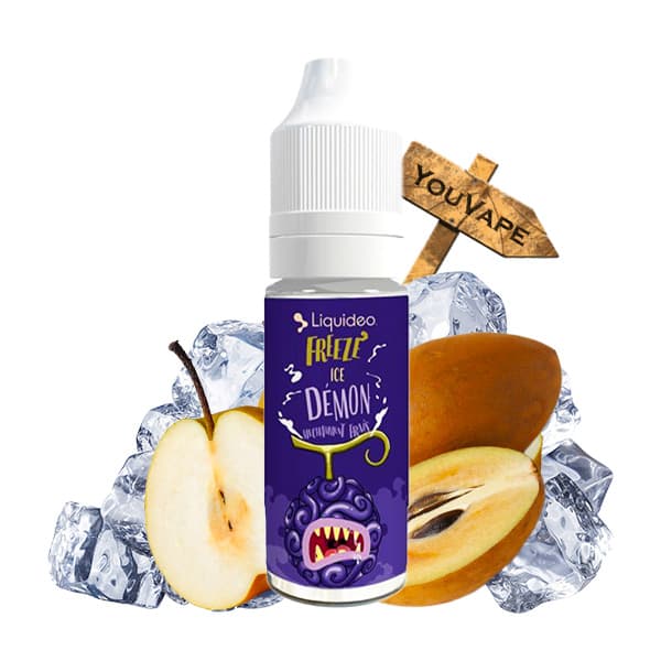 Le e liquide Freeze Ice Demon de Liquideo est une saveur asiatique aux saveurs de nashis aussi appelés poire du Japon et de sapotilles (saveurs de vanille, caramel et jasmin) et ultra-fraîche.