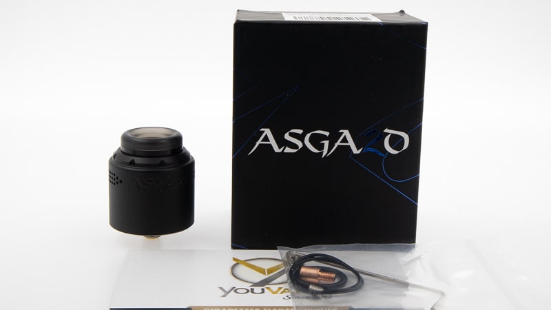 Contenu du coffret du Asgard 2 RDA de Vaperz-cloud