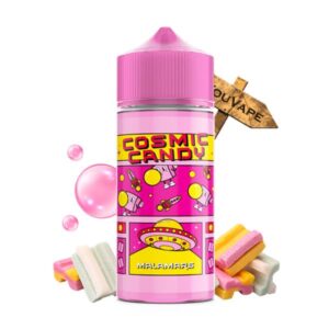 Le e liquide Malamars 60ml par Cosmic Candy est une douceur sucrée de chewing-gum rose faisant penser à un malabar.