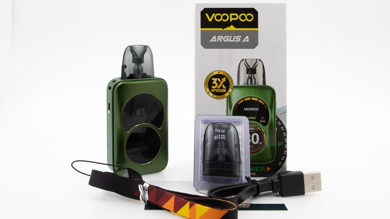 contenu du coffret du pod Argus A de Voopoo