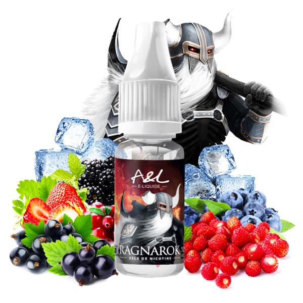 Le eliquide Ragnarok Salt de Aromes et Liquides développe des arômes fruités aux saveurs de fruits rouges tel que des fraises et des mûres, des framboises et des myrtilles, le tout dans un tourbillon de fraîcheur.