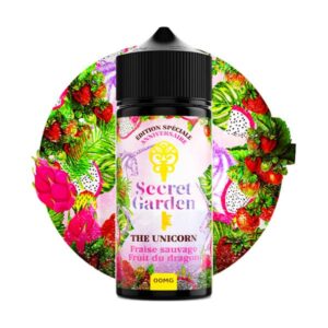 Le e liquide The Unicorn 100ml par Secret Garden vous propose de délicieuses fraises sauvages et un fruit du dragon avec un torrent de fraîcheur.