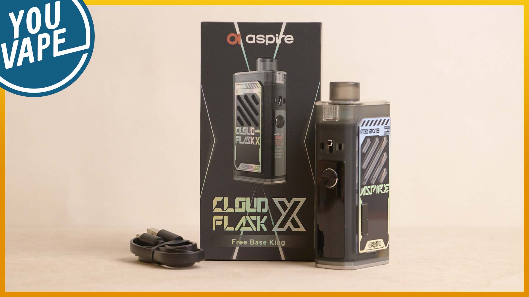 Contenu du coffret de la CLoudFlask X de Aspire