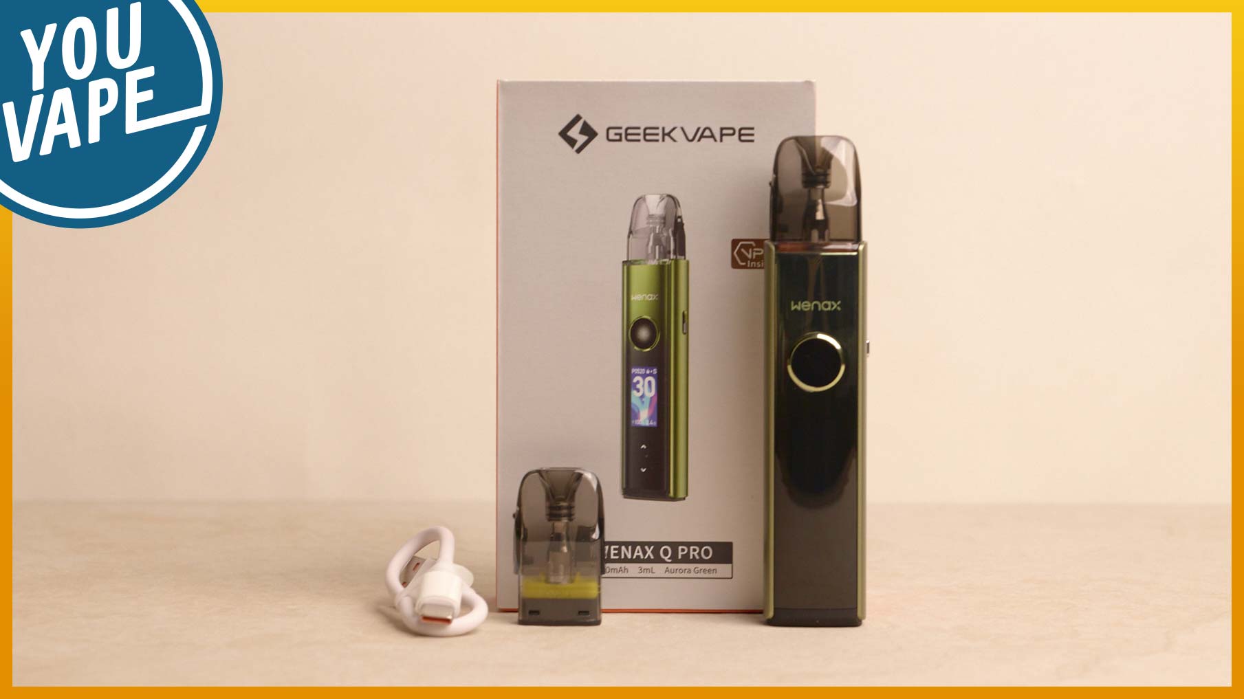 Contenu du coffret du Pod Wenax Q Pro de Geek Vape