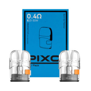 Pack de 2 cartouches Pixo de remplacement pour le Pod Pixo de Aspire, équipées de résistances intégrées et d'une contenance de 3ml