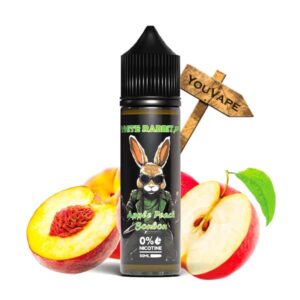 Le e liquide Apple Peach Bonbon 50ml par White Rabbit est un équilibre parfait entre la fraîcheur de la pomme croquante et la douceur de la pêche avec une touche sucrée de bonbon.