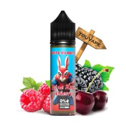 Le e liquide Blue Razz Cherry 50ml par White Rabbit est un mariage original entre la framboise bleue acidulée et la cerise juteuse, offrant une saveur délicieusement irrésistible.