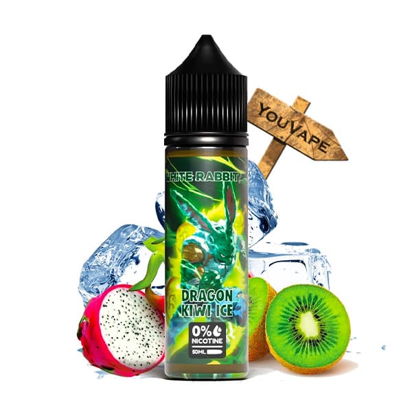 Le e liquide Dragon Kiwi Ice 50ml par White Rabbit est un mariage fruité et coloré, combinant la légère acidité rafraîchissante du kiwi à la douceur sucrée et exotique du fruit du dragon.