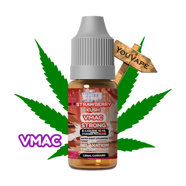 Le eliquide VMAC Strong Strawberry Kush vous offre des sensations intenses et les saveurs de la variété de cannabis Strawberry Kush, aux notes de fraise.