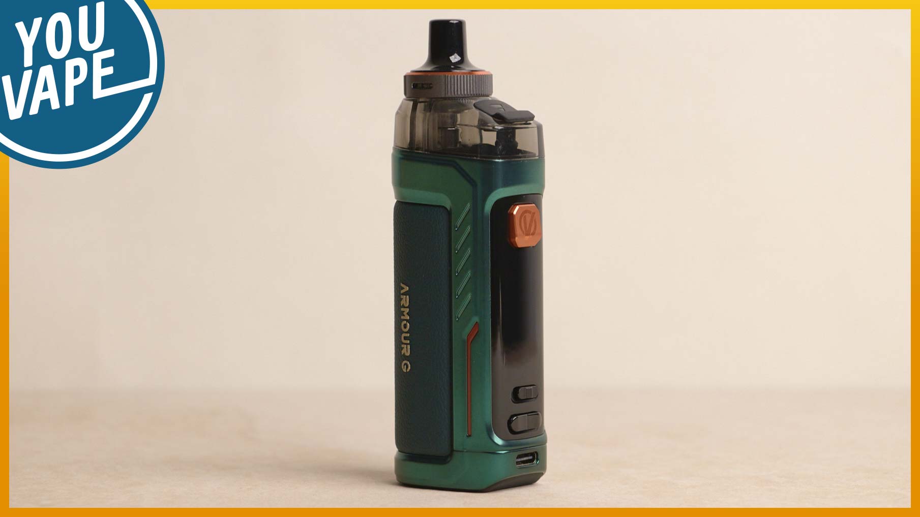 Compact, joli et confortable, le Pod Armour G vous offre une belle vapeur en tirage ouvert modérée