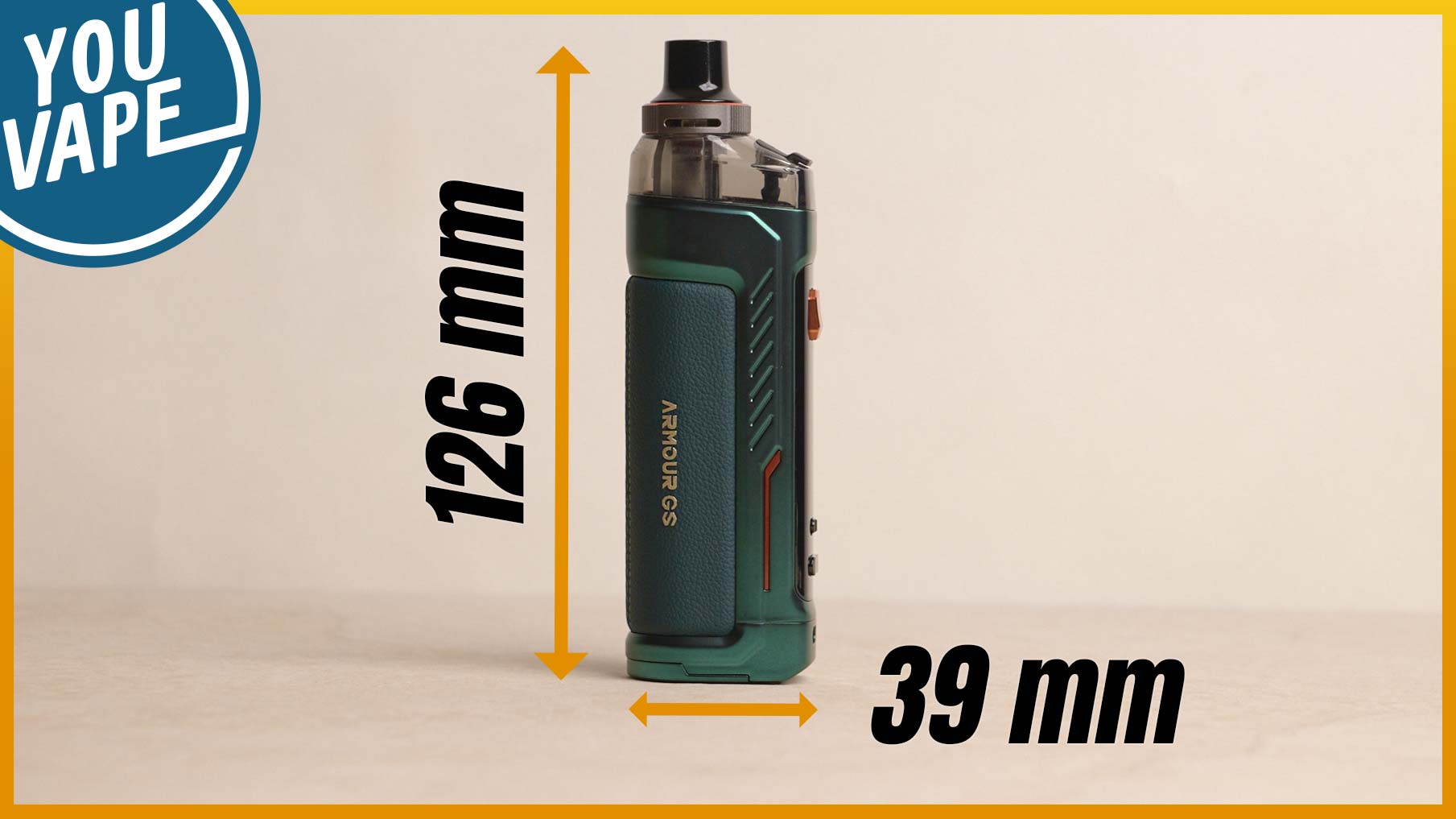 Confortable en main, le Pod Armour GS est une vapoteuse qui facilite votre vie de vapoteur amateur de belle vapeur