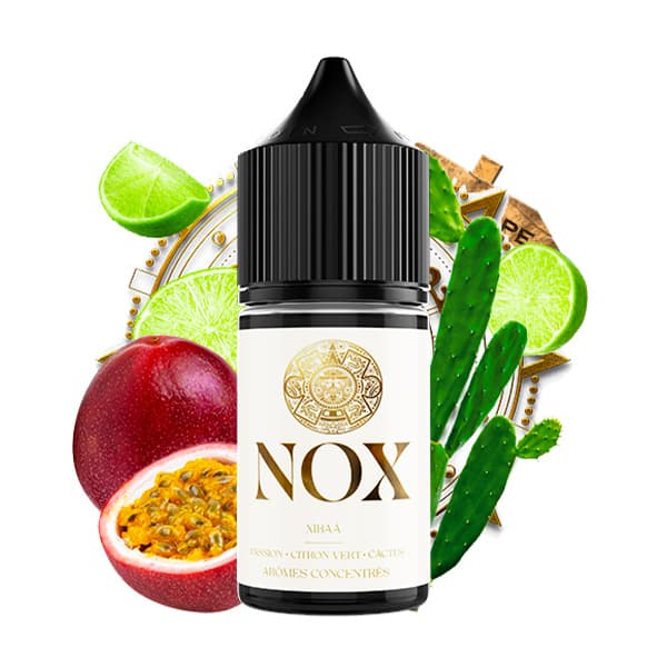 L'arôme concentré Xibaà 30ml de la marque NOX est une fusion des saveurs de passion, de citron vert, et de cactus qui coexiste en parfaite harmonie.