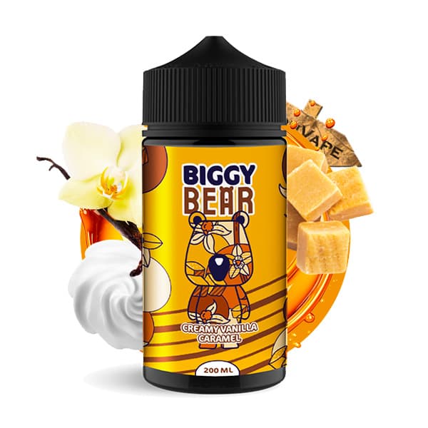 Le e liquide Creamy Vanilla Caramel 200ml est une recette pour les gourmands avec sa crème vanillée recouverte de caramel fondu.